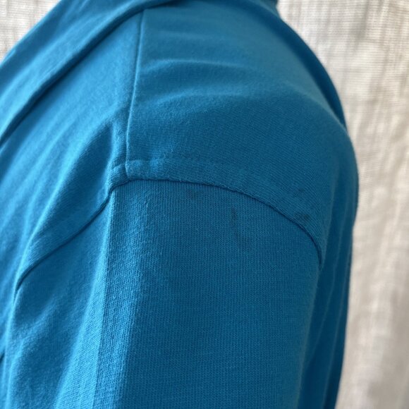 Davina Women's Artsy Size 1X blue maxi dress & jacket embroidered fish casual - Picture 5 of 15